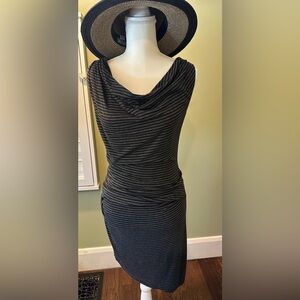 Drew cotton sleeveless striped mini dress